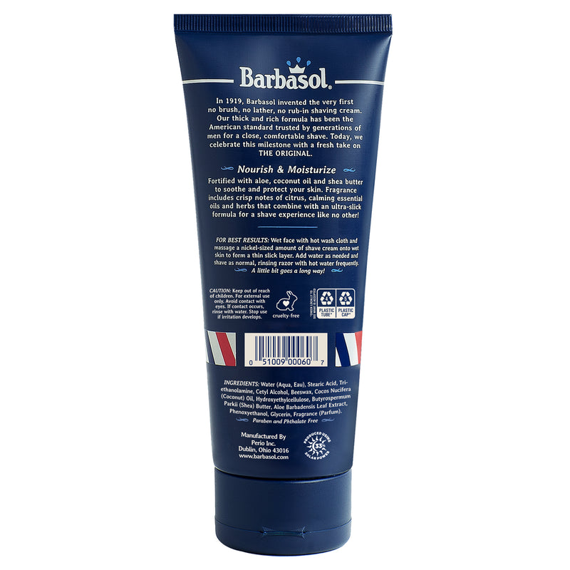 Barbasol 1919 Classic Shaving Cream, 6 Ounces