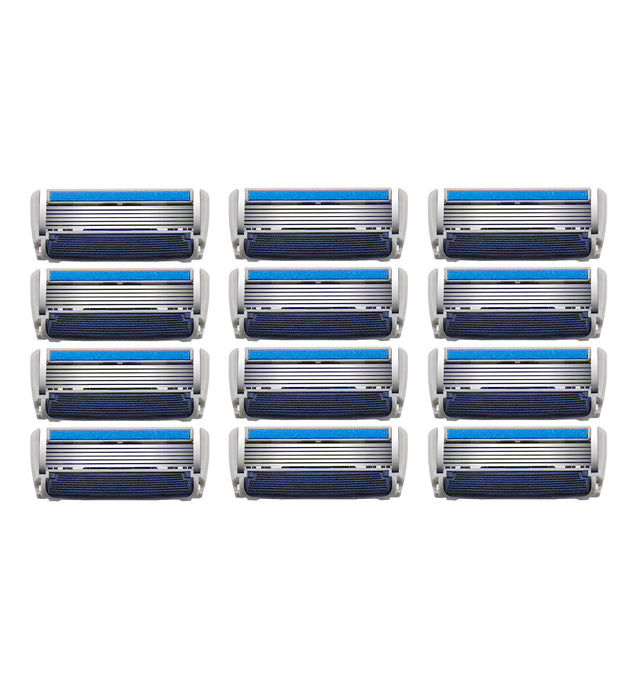 Barbasol Ultra 6 Plus Razor Blade Cartridge Refills, 12 Count (3-6 Month Supply*)