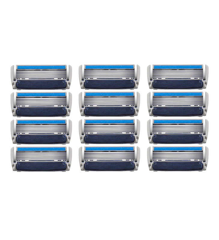 Barbasol Ultra 6 Plus Razor Blade Cartridge Refills, 12 Count (3-6 Month Supply*)