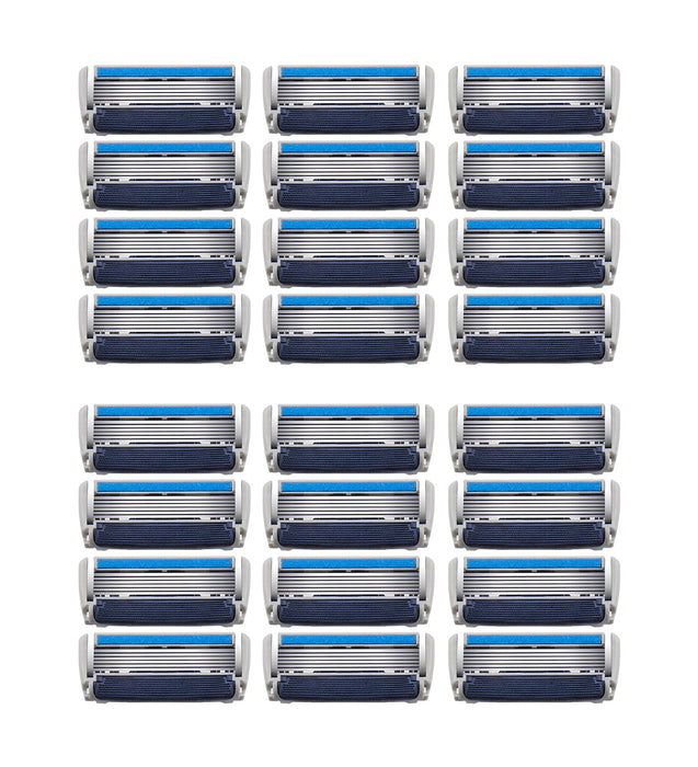 Barbasol Ultra 6 Plus Razor Blade Cartridge Refills, 24 Count (6-12 Month Supply*)