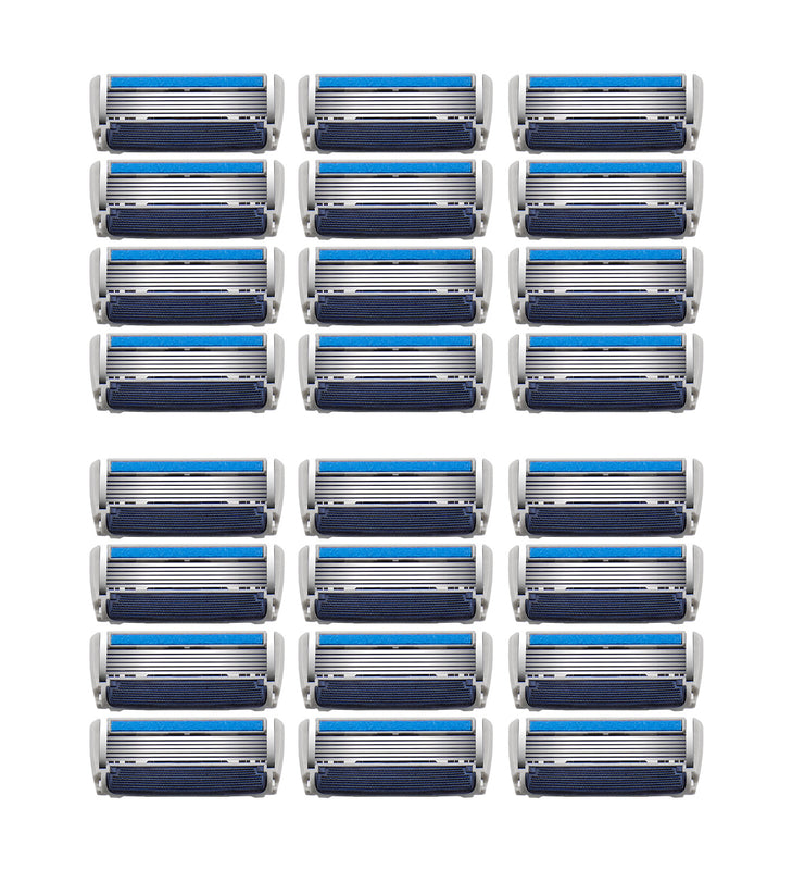 Barbasol Ultra 6 Plus Razor Blade Cartridge Refills, 24 Count (6-12 Month Supply*)