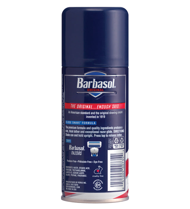Barbasol Original Thick & Rich Shaving Cream, 7 Ounces (Pack of 6)