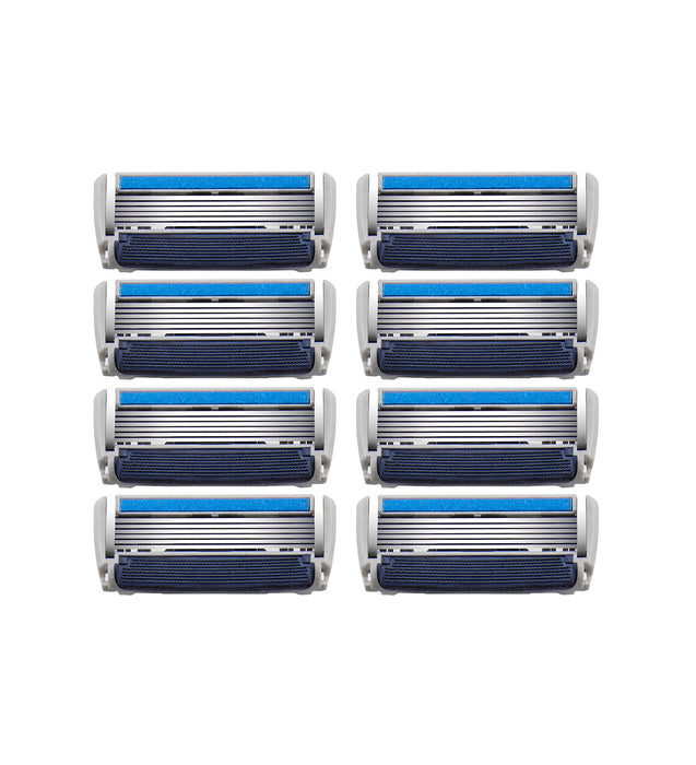 Barbasol Ultra 6 Plus Razor Blade Cartridge Refills, 8 count (1-2 Month Supply*)