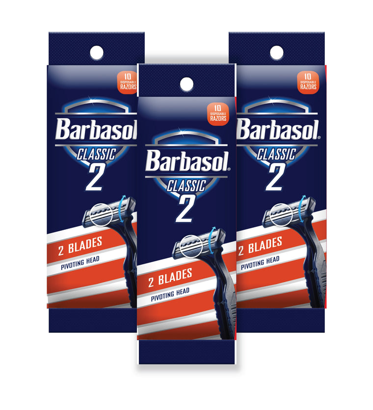 Barbasol Classic 2 Disposable Razors (3 Packs/30 Total Razors)