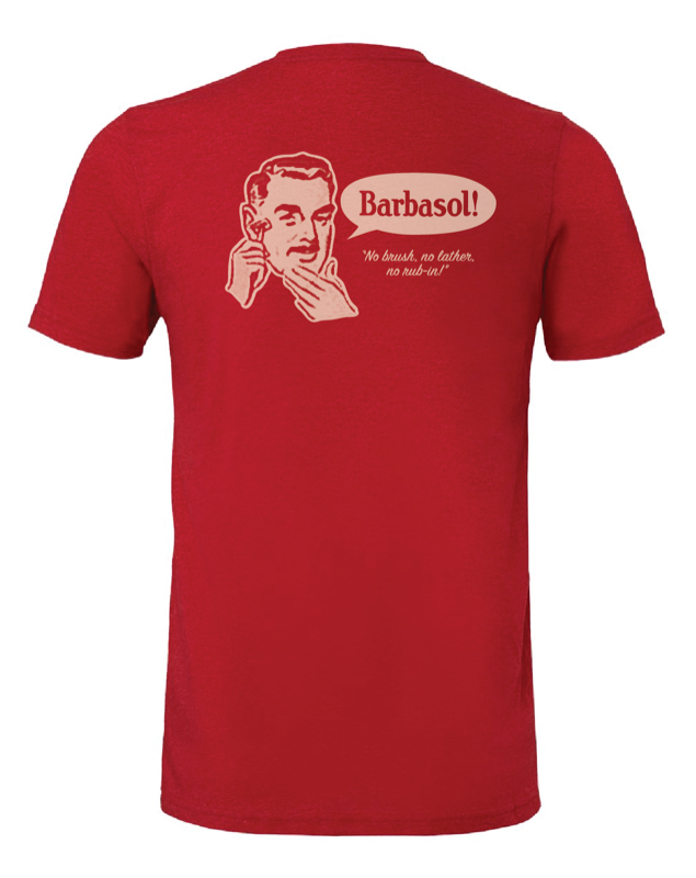 Barbasol Vintage No Brush T-Shirt - Heather Red