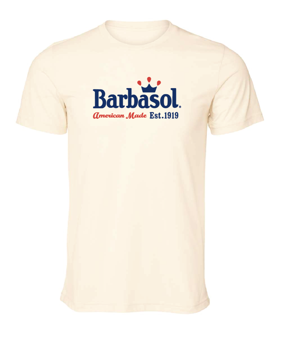 Barbasol Vintage Crown Logo T-Shirt - Heather Natural