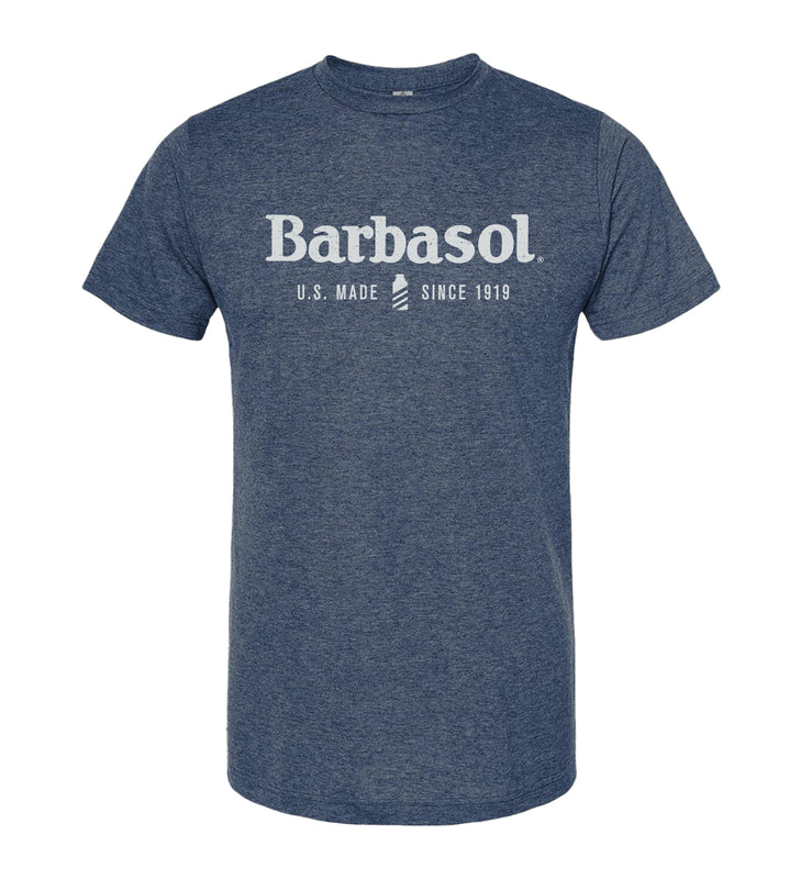 Barbasol U.S Made Logo T-Shirt - Heather Navy