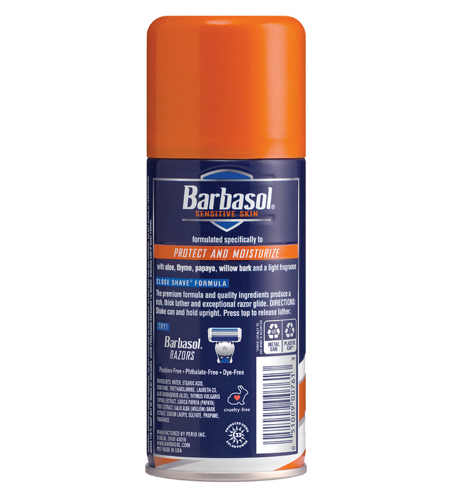 Barbasol Sensitive Skin Thick & Rich Shaving Cream